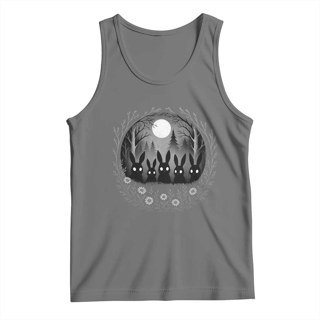Creepy Cute Bunny Rabbits Tank Top Dark Horror Aesthetic - Wonder Print Shop