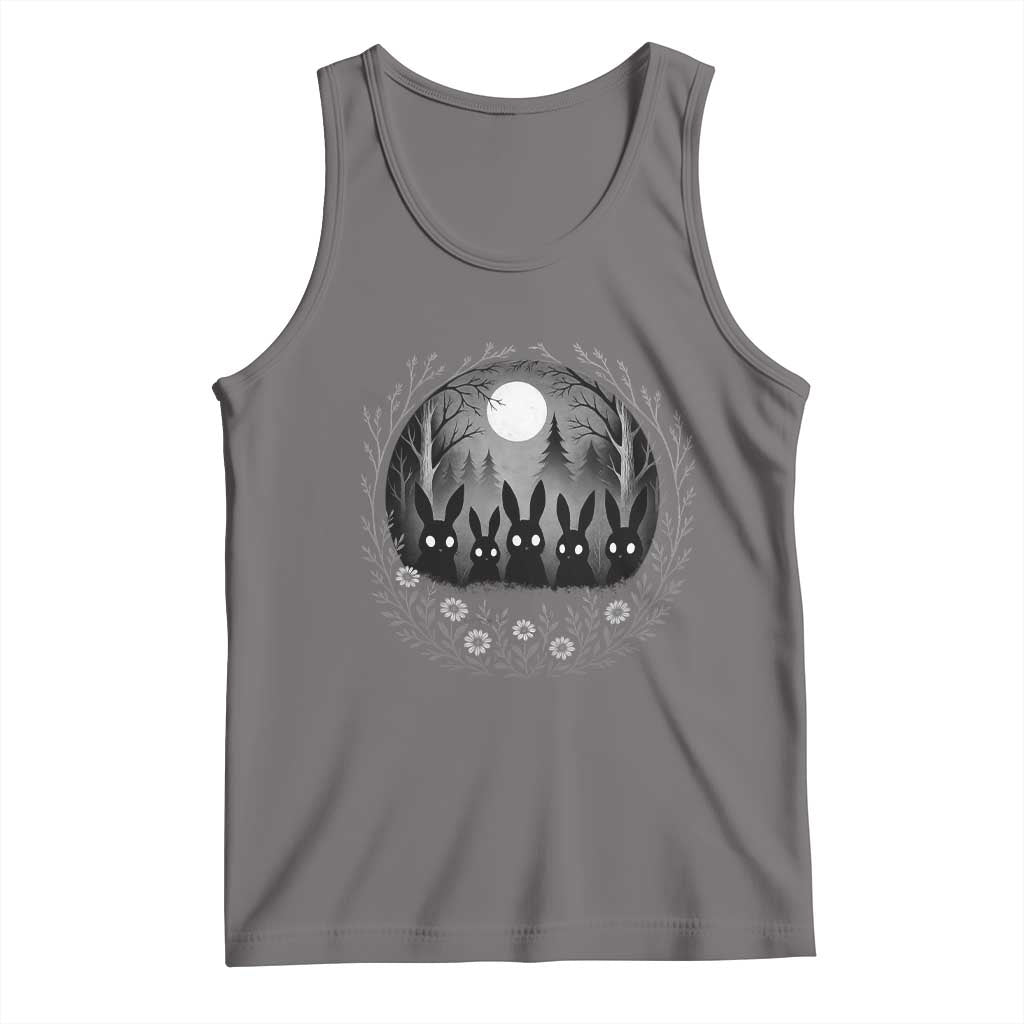 Creepy Cute Bunny Rabbits Tank Top Dark Horror Aesthetic - Wonder Print Shop