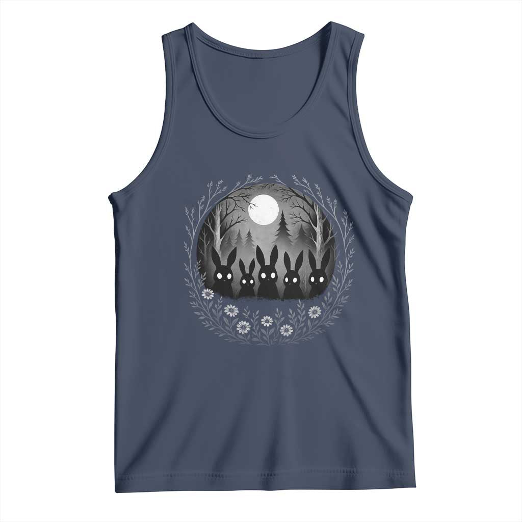 Creepy Cute Bunny Rabbits Tank Top Dark Horror Aesthetic - Wonder Print Shop