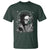 Funny Full Moon Horror Art T Shirt Skeleton Hug Maine Coon Cat - Wonder Print Shop