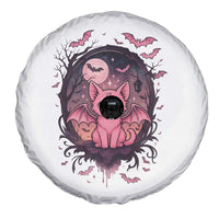 Cute Pastel Goth Bat Cat Spare Tire Cover Funny Gothic Halloween Art - Wonder Print Shop
