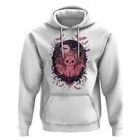Cute Pastel Goth Bat Cat Hoodie Funny Gothic Halloween Art - Wonder Print Shop