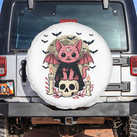 Cute Pastel Goth Vampire Cat Spare Tire Cover Funny Gothic Halloween Art - Wonder Print Shop