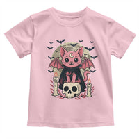Cute Pastel Goth Vampire Cat Toddler T Shirt Funny Gothic Halloween Art - Wonder Print Shop