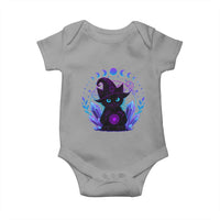 Witchy Black Cat Baby Onesie Funny Spellcasting Pastel Goth Aesthetic - Wonder Print Shop