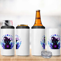 Witchy Black Cat 4 in 1 Can Cooler Tumbler Funny Spellcasting Pastel Goth Aesthetic