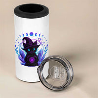 Witchy Black Cat 4 in 1 Can Cooler Tumbler Funny Spellcasting Pastel Goth Aesthetic