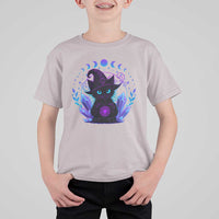 Witchy Black Cat T Shirt For Kid Funny Spellcasting Pastel Goth Aesthetic - Wonder Print Shop