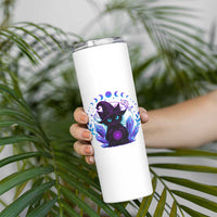 Witchy Black Cat Skinny Tumbler Funny Spellcasting Pastel Goth Aesthetic