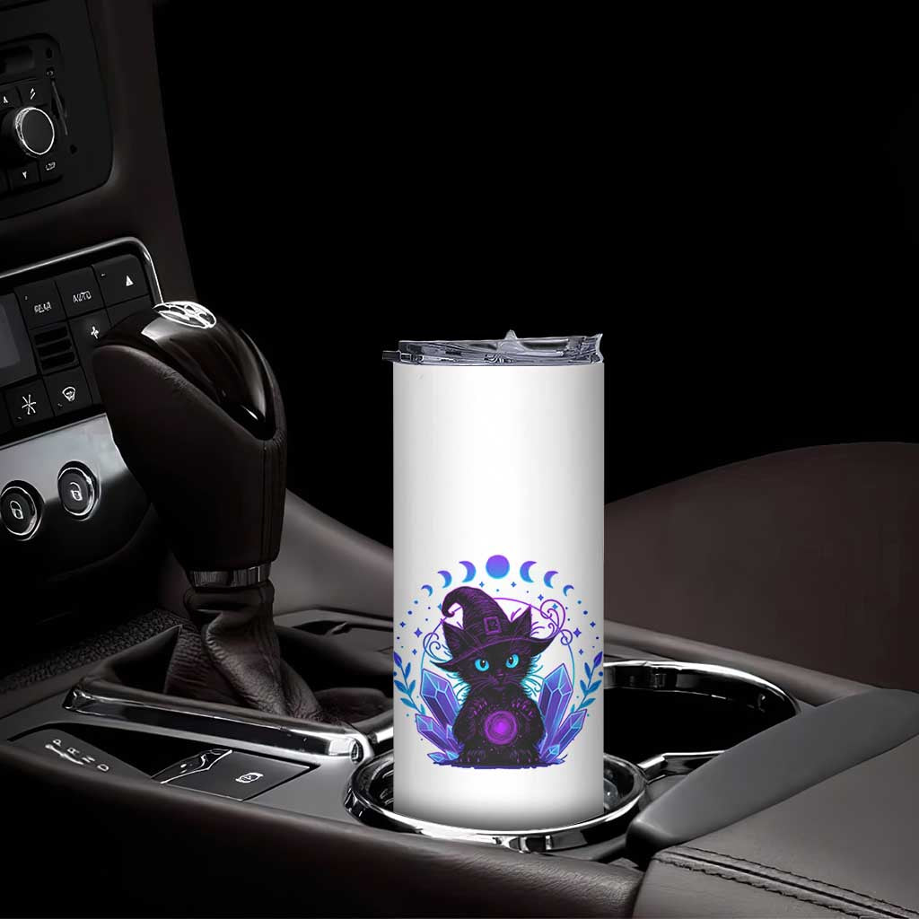 Witchy Black Cat Skinny Tumbler Funny Spellcasting Pastel Goth Aesthetic
