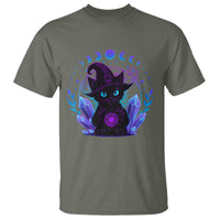Witchy Black Cat T Shirt Funny Spellcasting Pastel Goth Aesthetic - Wonder Print Shop