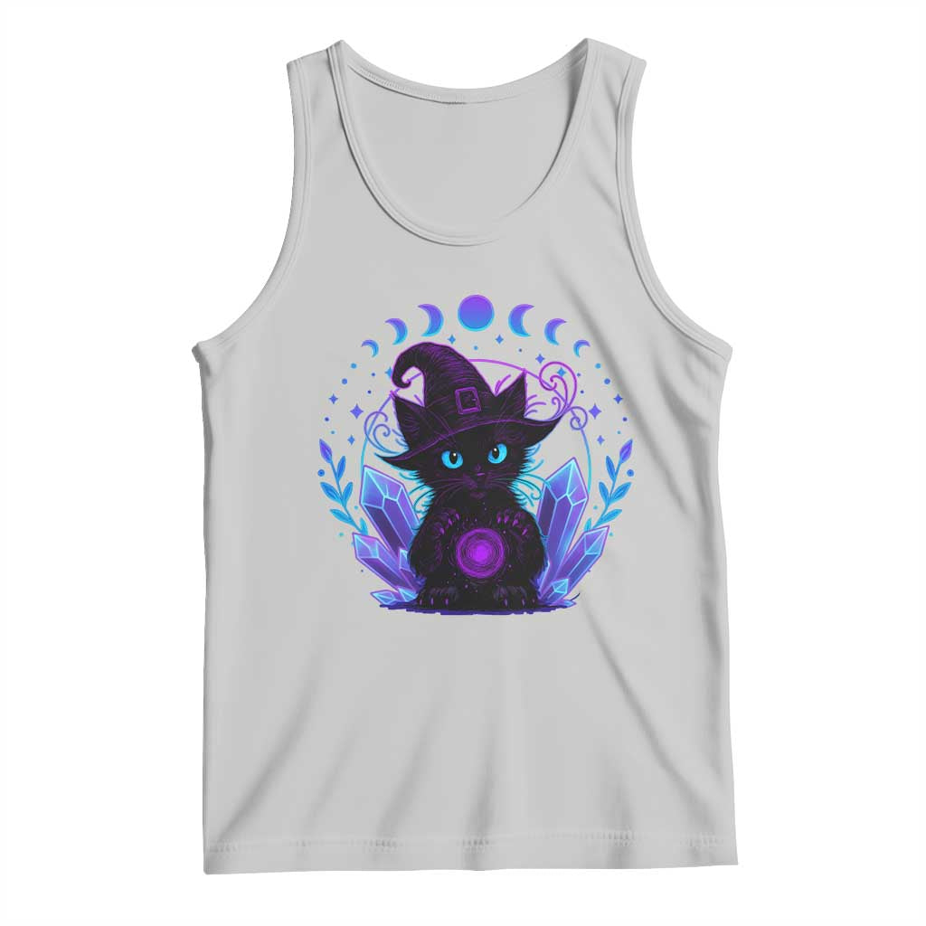 Witchy Black Cat Tank Top Funny Spellcasting Pastel Goth Aesthetic - Wonder Print Shop