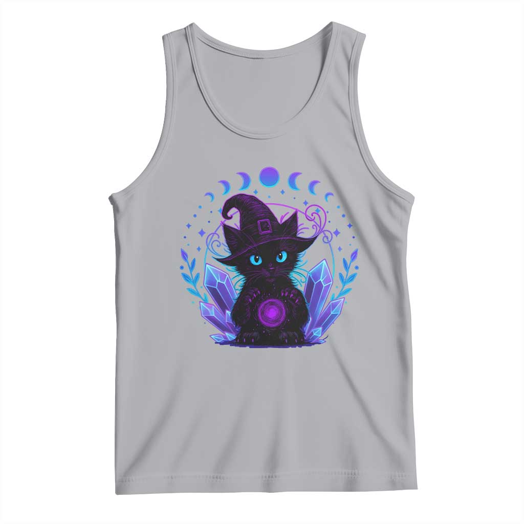 Witchy Black Cat Tank Top Funny Spellcasting Pastel Goth Aesthetic - Wonder Print Shop