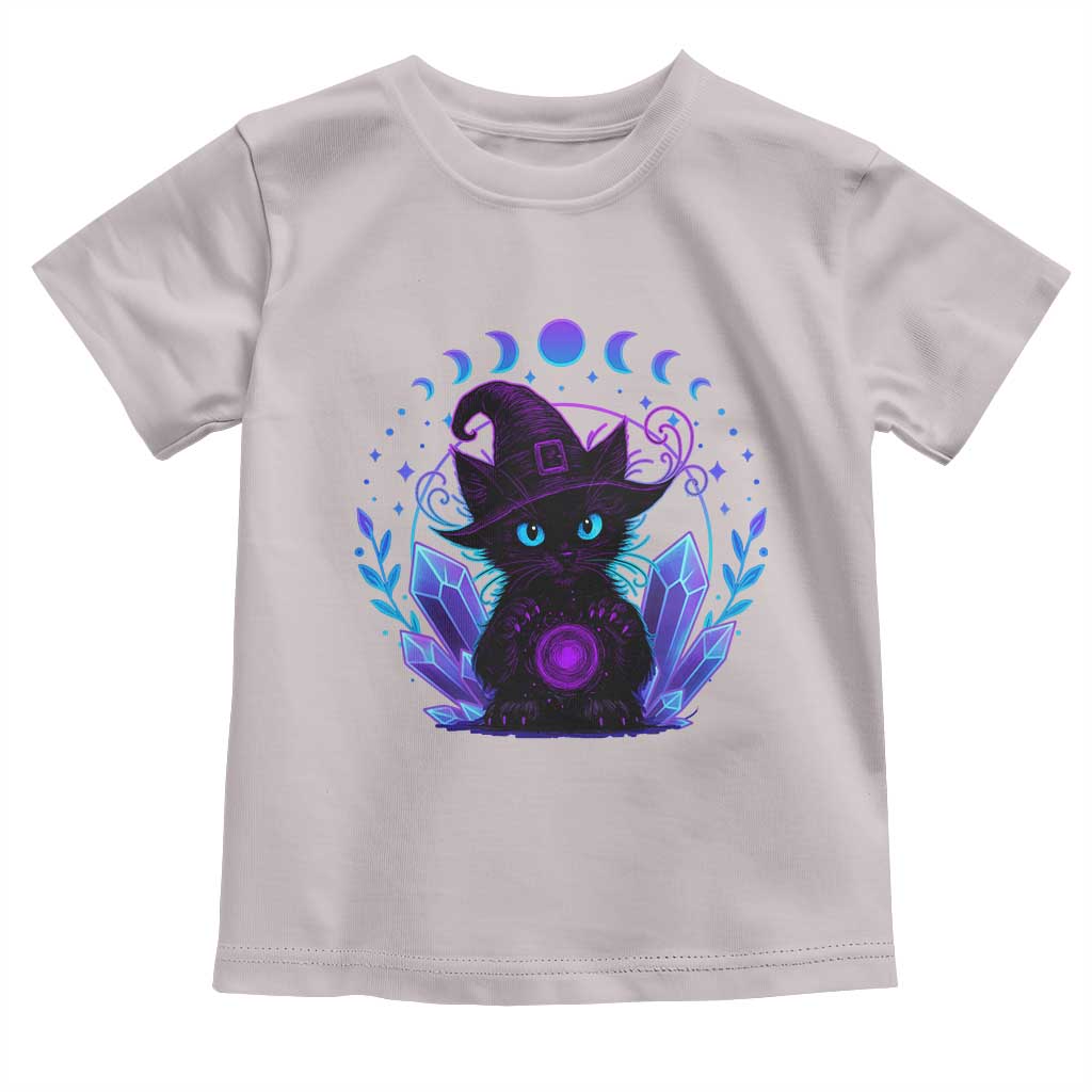 Witchy Black Cat Toddler T Shirt Funny Spellcasting Pastel Goth Aesthetic - Wonder Print Shop