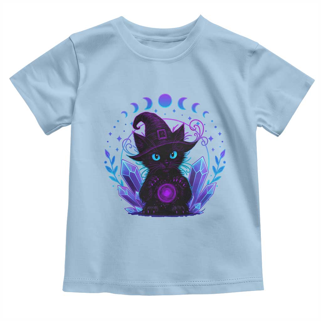 Witchy Black Cat Toddler T Shirt Funny Spellcasting Pastel Goth Aesthetic - Wonder Print Shop