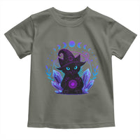 Witchy Black Cat Toddler T Shirt Funny Spellcasting Pastel Goth Aesthetic - Wonder Print Shop