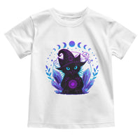 Witchy Black Cat Toddler T Shirt Funny Spellcasting Pastel Goth Aesthetic - Wonder Print Shop