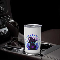 Witchy Black Cat Tumbler Cup Funny Spellcasting Pastel Goth Aesthetic