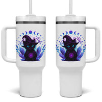 Witchy Black Cat Tumbler With Handle Funny Spellcasting Pastel Goth Aesthetic