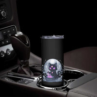 Witchy Black Cat Skinny Tumbler Brewing Magic Funny Pastel Goth Art