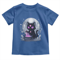 Witchy Black Cat Toddler T Shirt Brewing Magic Funny Pastel Goth Art - Wonder Print Shop