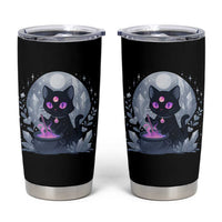 Witchy Black Cat Tumbler Cup Brewing Magic Funny Pastel Goth Art