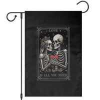 Love Is All You Need Garden Flag Skeleton Lovers Funny Halloween Tarot - Wonder Print Shop