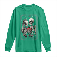 Love Is All You Need Long Sleeve Shirt Skeleton Lovers Funny Halloween Tarot - Wonder Print Shop