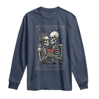 Love Is All You Need Long Sleeve Shirt Skeleton Lovers Funny Halloween Tarot - Wonder Print Shop