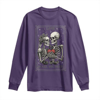 Love Is All You Need Long Sleeve Shirt Skeleton Lovers Funny Halloween Tarot - Wonder Print Shop