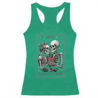 Love Is All You Need Racerback Tank Top Skeleton Lovers Funny Halloween Tarot - Wonder Print Shop