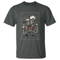 Love Is All You Need T Shirt Skeleton Lovers Funny Halloween Tarot - Wonder Print Shop