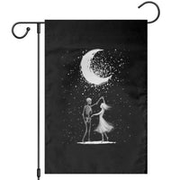 Skeleton Lover Dancing Under The Moon Dark Romantic Art Garden Flag - Wonder Print Shop