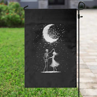 Skeleton Lover Dancing Under The Moon Dark Romantic Art Garden Flag - Wonder Print Shop