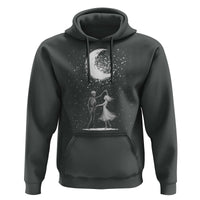 Skeleton Lover Dancing Under The Moon Dark Romantic Art Hoodie - Wonder Print Shop