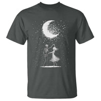Skeleton Lover Dancing Under The Moon Dark Romantic Art T Shirt - Wonder Print Shop