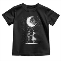 Skeleton Lover Dancing Under The Moon Dark Romantic Art Toddler T Shirt - Wonder Print Shop