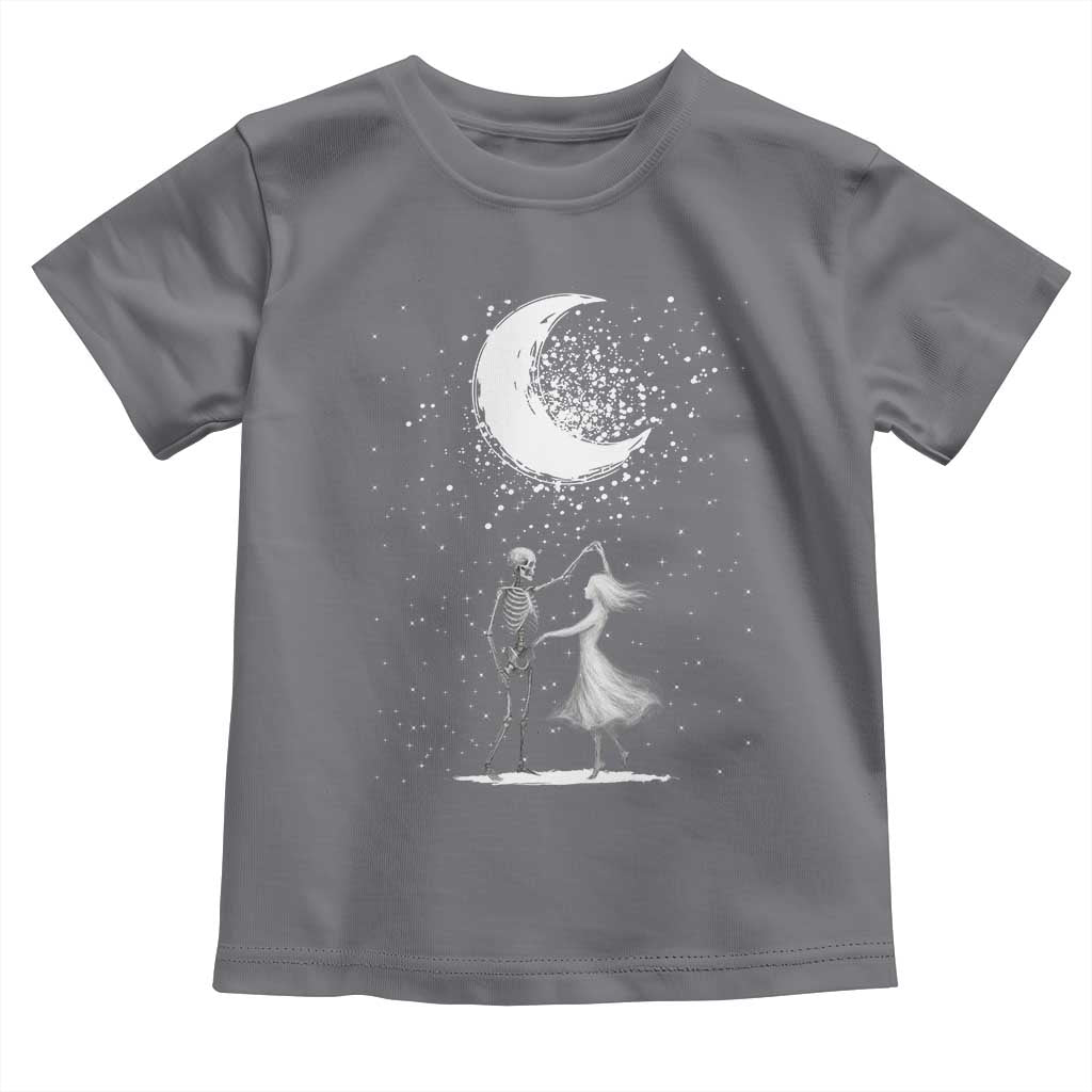 Skeleton Lover Dancing Under The Moon Dark Romantic Art Toddler T Shirt - Wonder Print Shop