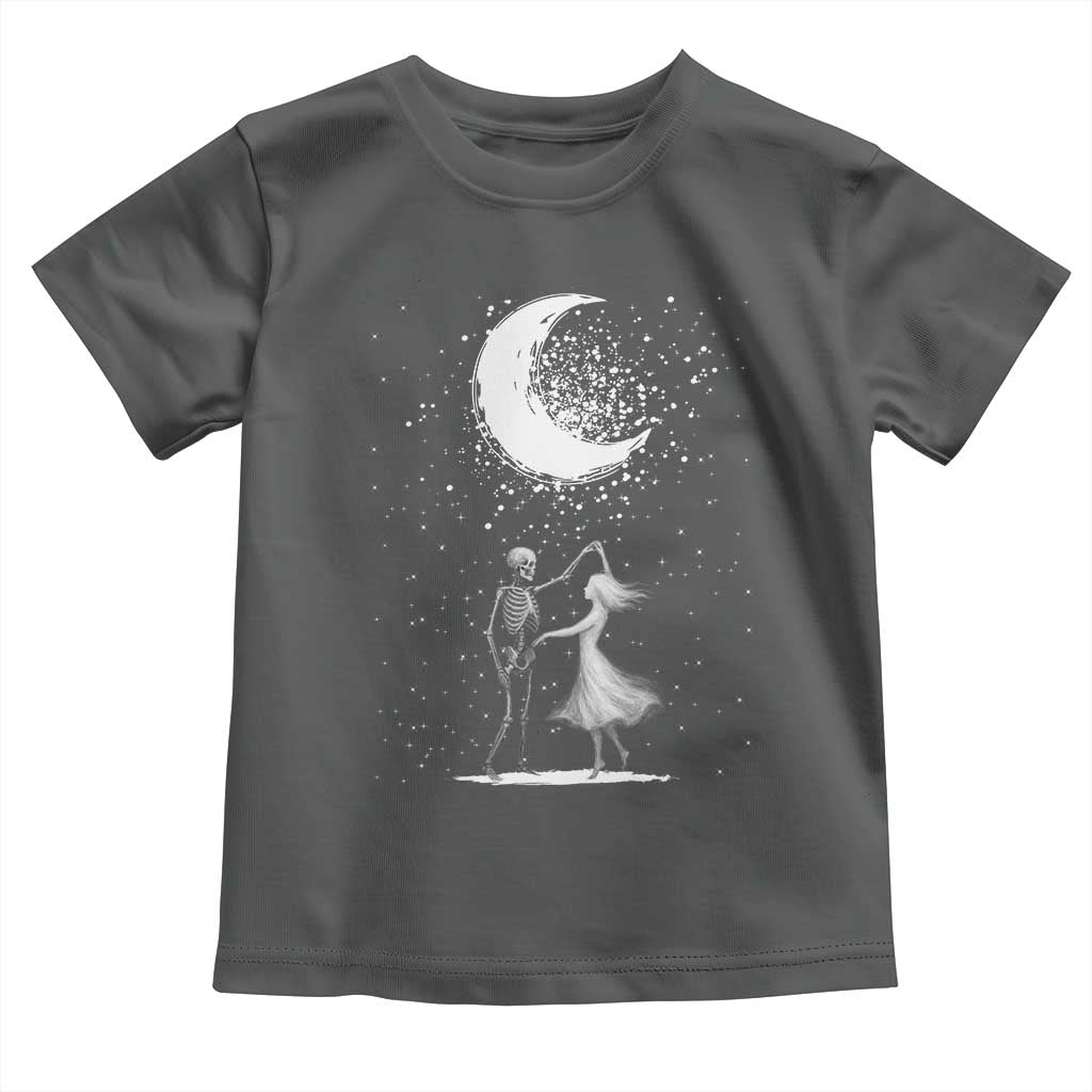 Skeleton Lover Dancing Under The Moon Dark Romantic Art Toddler T Shirt - Wonder Print Shop