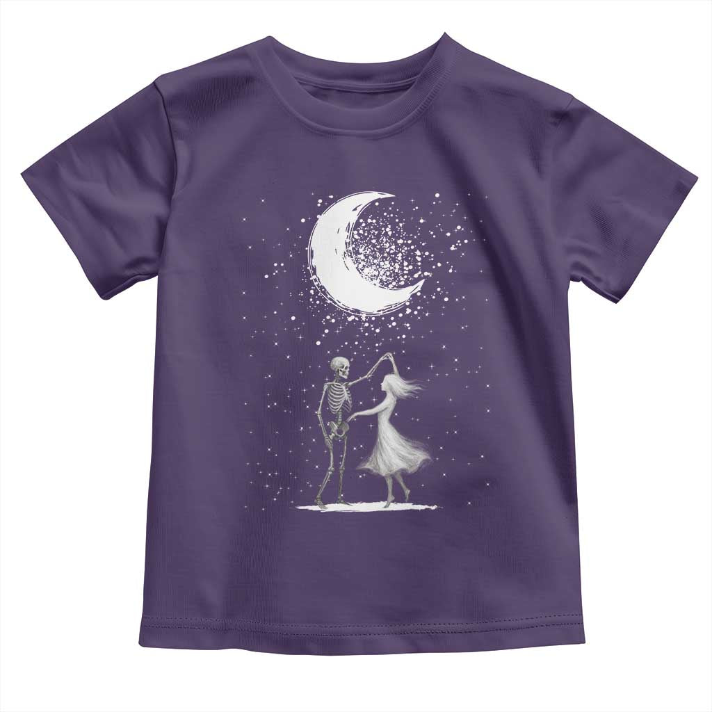 Skeleton Lover Dancing Under The Moon Dark Romantic Art Toddler T Shirt - Wonder Print Shop