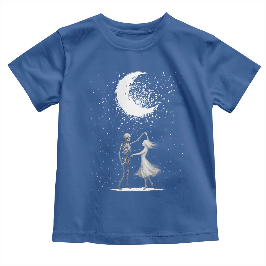 Skeleton Lover Dancing Under The Moon Dark Romantic Art Toddler T Shirt - Wonder Print Shop