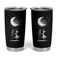 Skeleton Lover Dancing Under The Moon Dark Romantic Art Tumbler Cup