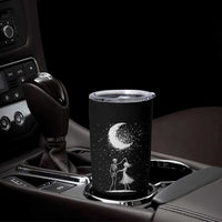 Skeleton Lover Dancing Under The Moon Dark Romantic Art Tumbler Cup