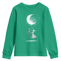 Skeleton Lover Dancing Under The Moon Dark Romantic Art Youth Sweatshirt - Wonder Print Shop