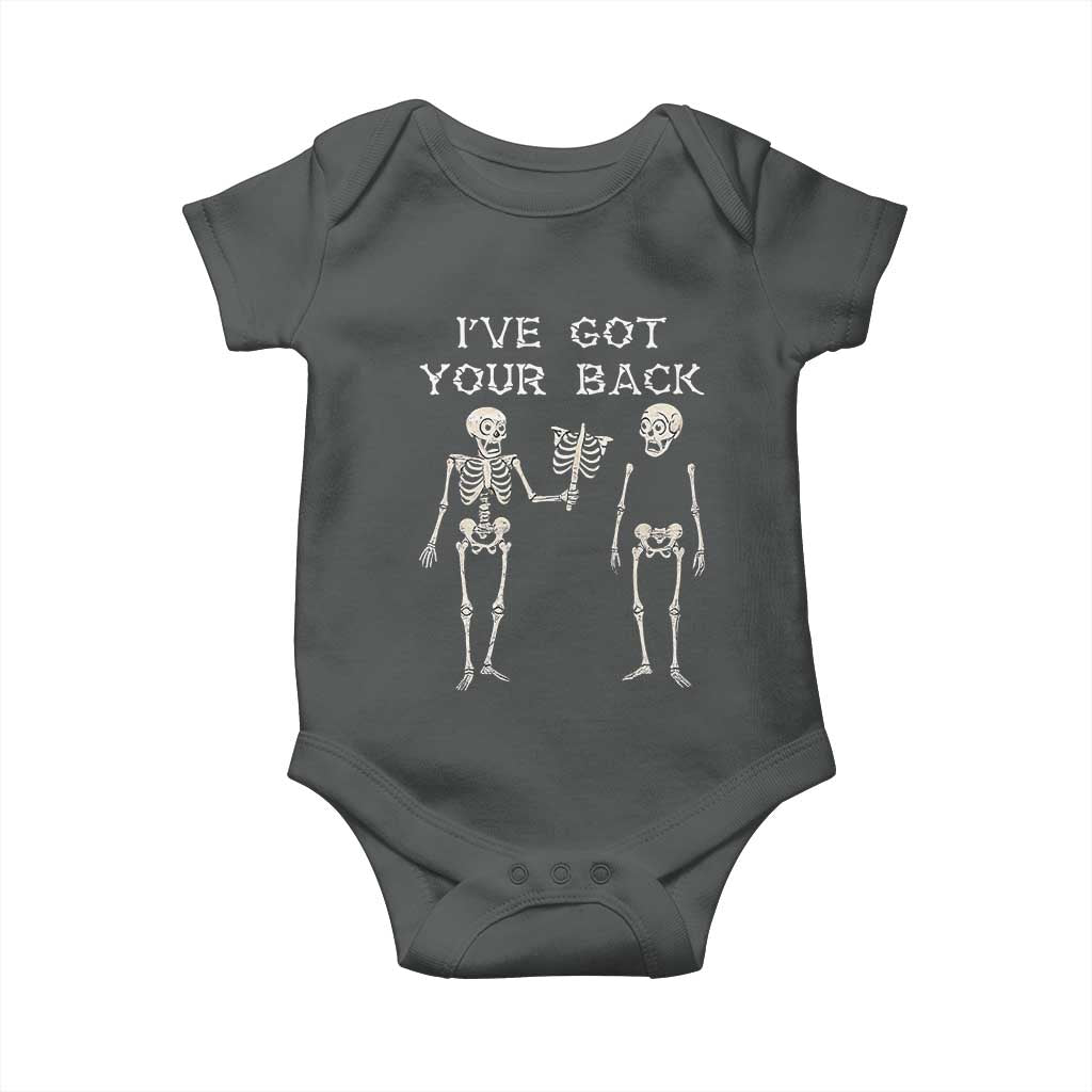 Funny Skeleton Baby Onesie I Have Got Your Back Bone Pun - Wonder Print Shop