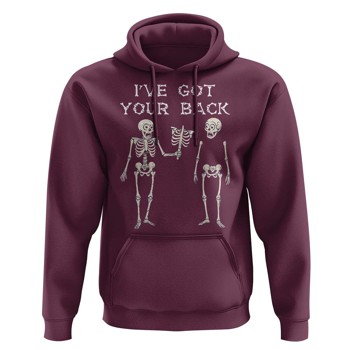 Funny Skeleton Hoodie I Have Got Your Back Bone Pun - Wonder Print Shop