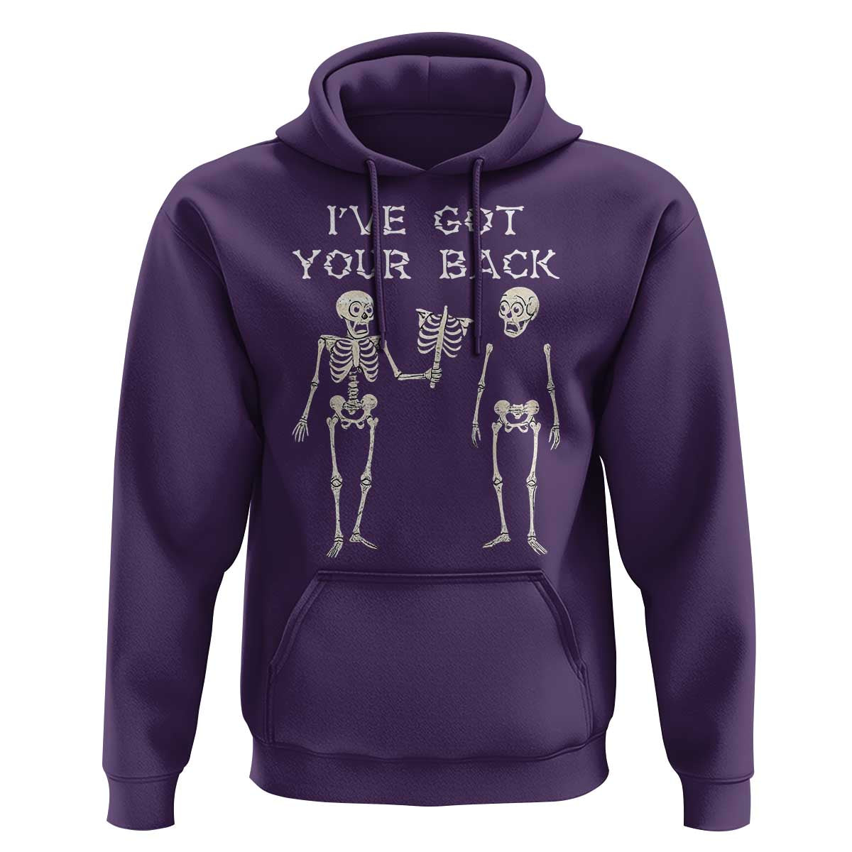 Funny Skeleton Hoodie I Have Got Your Back Bone Pun - Wonder Print Shop