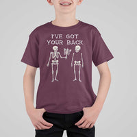 Funny Skeleton T Shirt For Kid I Have Got Your Back Bone Pun - Wonder Print Shop