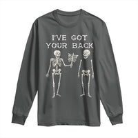 Funny Skeleton Long Sleeve Shirt I Have Got Your Back Bone Pun - Wonder Print Shop