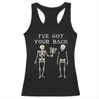 Funny Skeleton Racerback Tank Top I Have Got Your Back Bone Pun - Wonder Print Shop